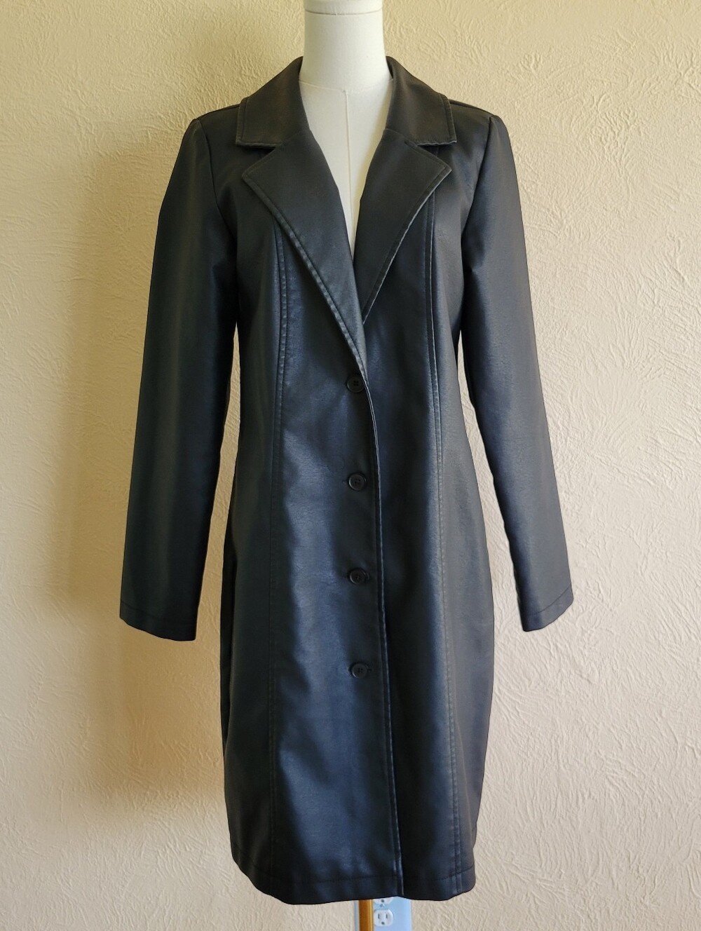 Wild Fable | Mid Length Faux Leather Jacket